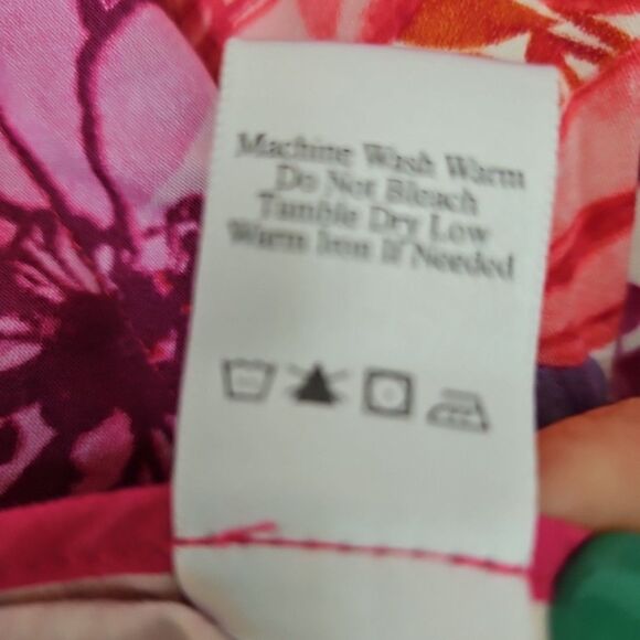 Coldwater Creek Floral Jacket  Pink Purple Jacket Cotton Spandex Sz. Med. Garden - Picture 5 of 9